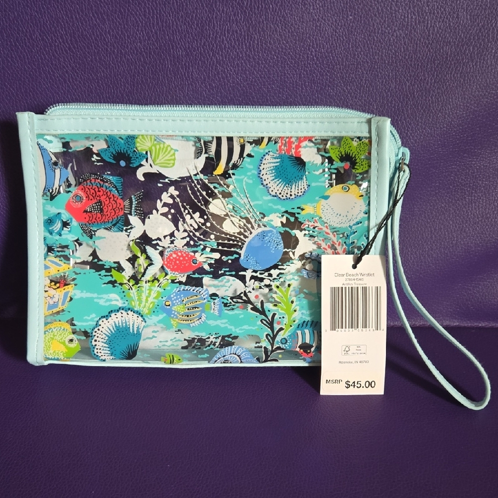 Vera Bradley - Colorful Ocean-Themed Wristlet